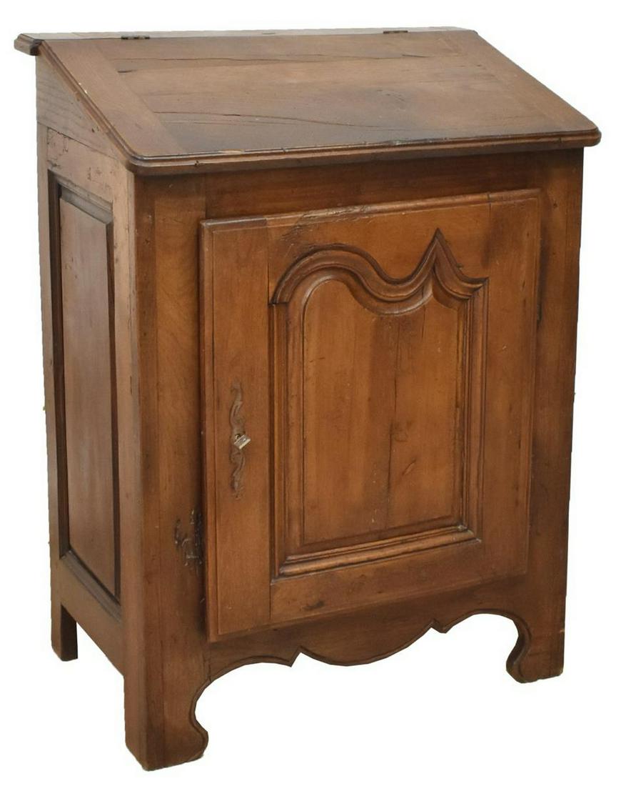FRENCH PROVINCIAL SLANT-TOP CONFITURIER CABINET (1 of 4)
