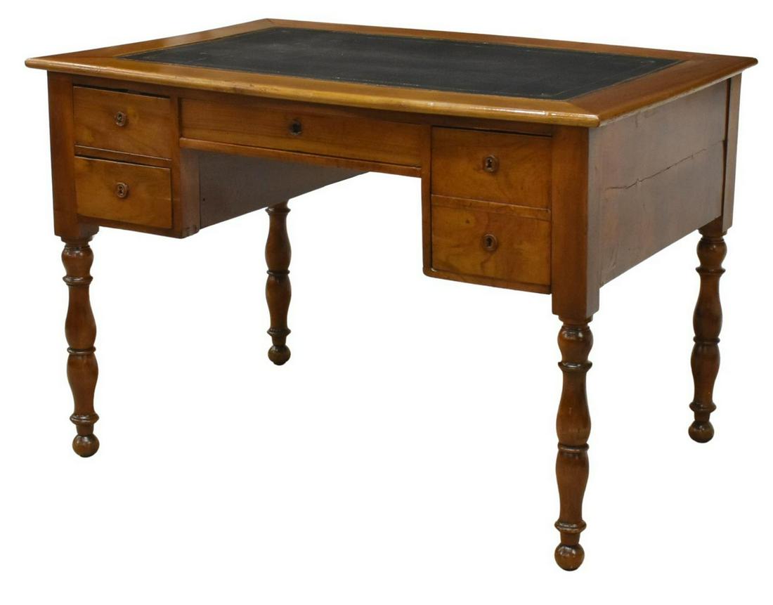 FRENCH LOUIS PHILIPPE PERIOD WALNUT WRITING DESK (1 of 5)