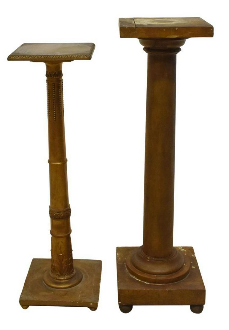 (2) CONTINENTAL COLUMNAR PEDESTAL STANDS, 20TH C. (1 of 2)