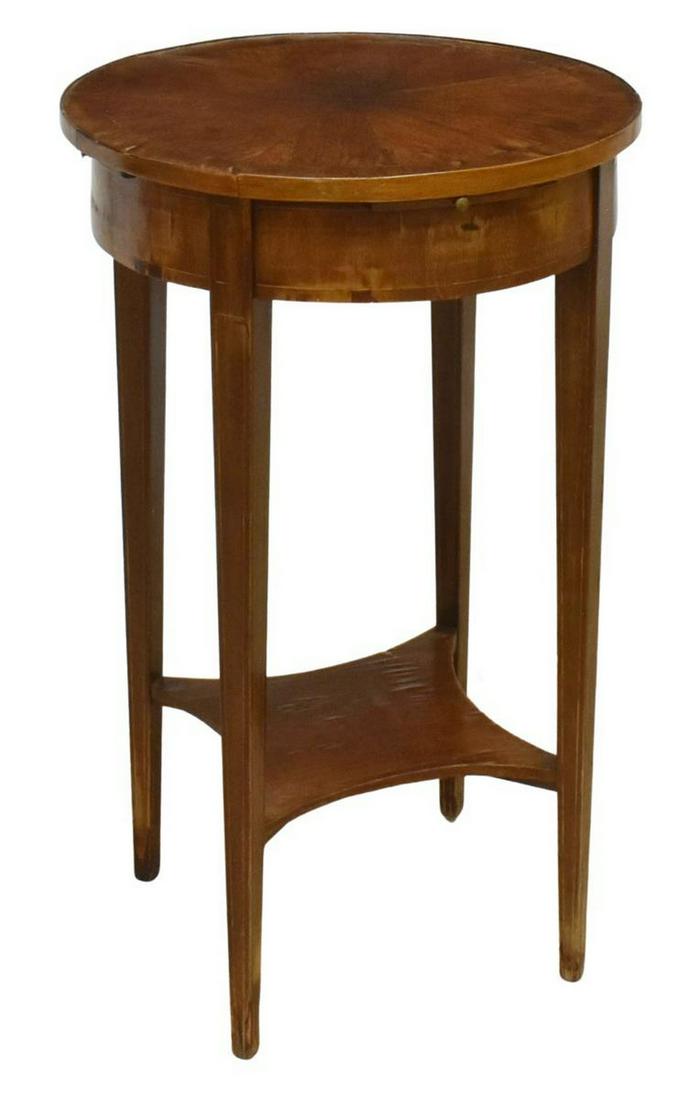 PETITE FRENCH MAHOGANY BOUILLOTTE TABLE (1 of 4)