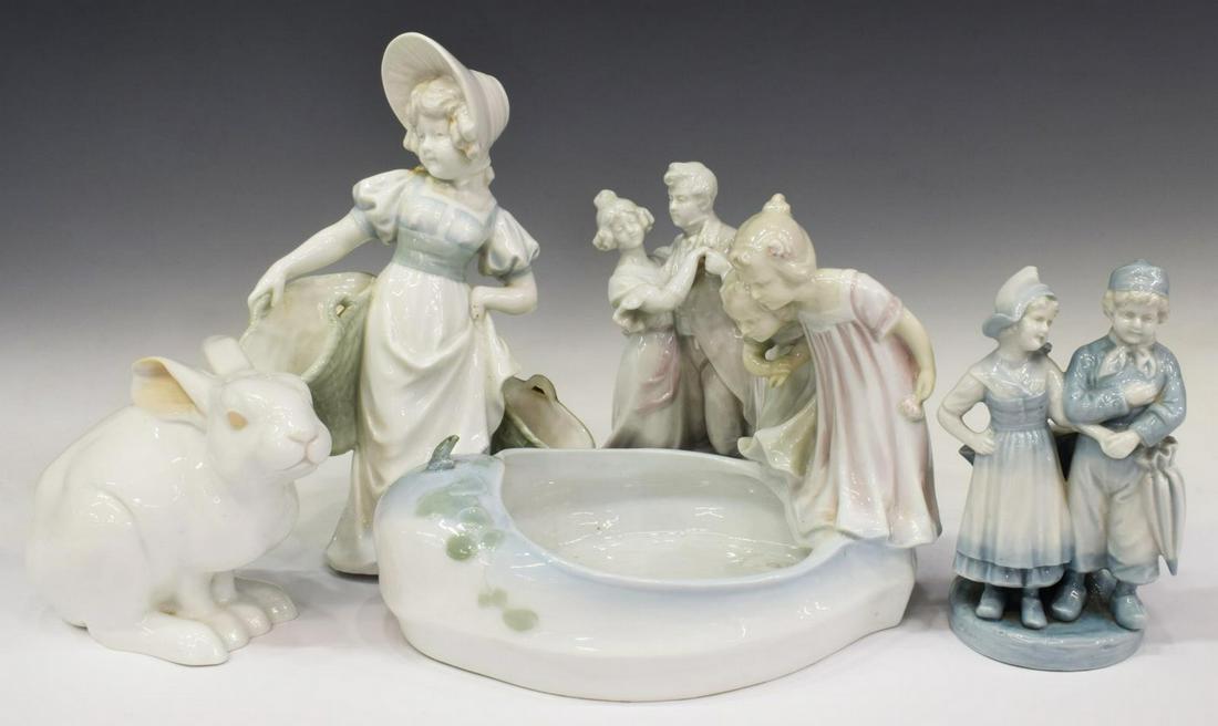 (5) COLLECTION OF CONTINENTAL PORCELAIN FIGURES (1 of 8)