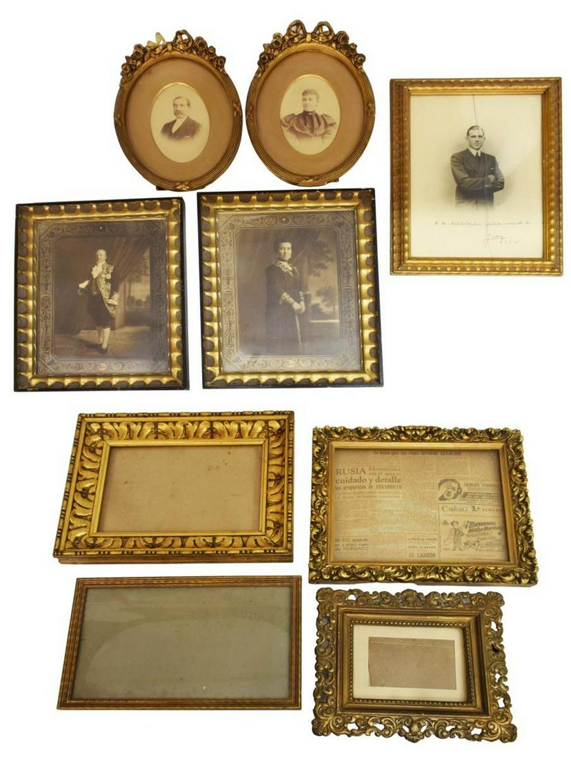 (9) GROUP OF GILTWOOD PICTURE FRAMES (1 of 5)