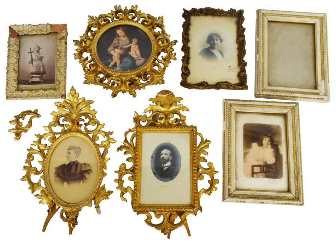 (7) GROUP OF GILTWOOD PICTURE FRAMES (1 of 4)