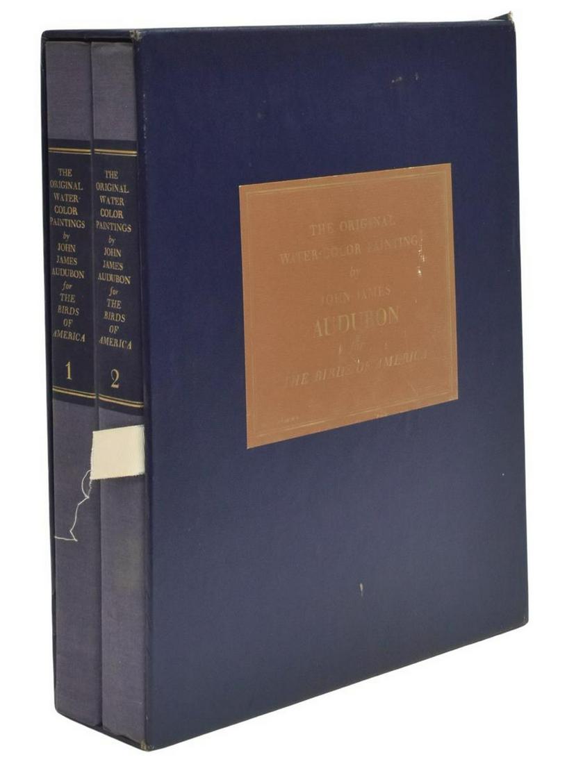 (2 VOL) BOOK: JOHN JAMES AUDUBON WATERCOLORS (1 of 4)