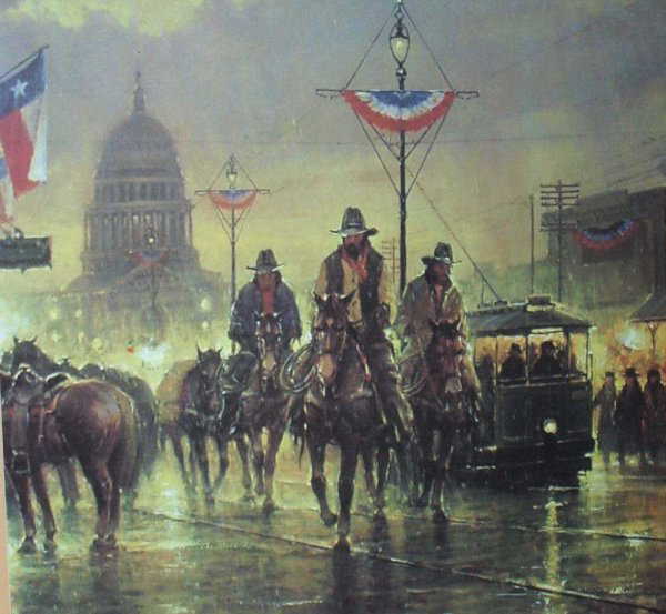 288 G. HARVEY WESTERN PRINT, "TEXAS INDEPENDENCE"