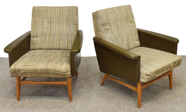 (2) DANISH MID-CENTURY MODERN TEAK ARMCHAIRS (1 of 2)