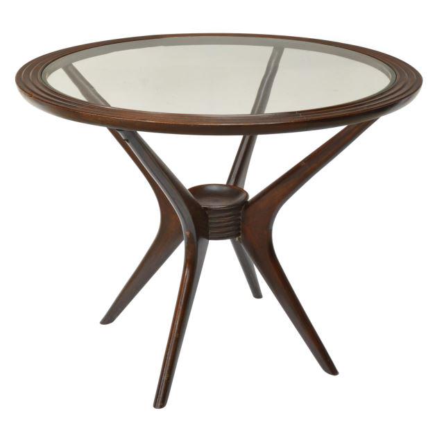ITALIAN MID-CENTURY MODERN GLASS-TOP COFFEE TABLE (1 of 4)