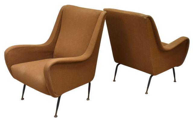 (2) ITALIAN MID-CENTURY MODERN LOUNGE CHAIRS (1 of 2)