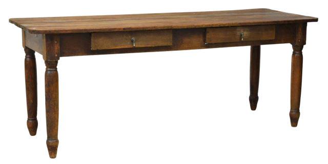 FRENCH PROVINCIAL FARMHOUSE TABLE, 19TH C. (1 of 5)