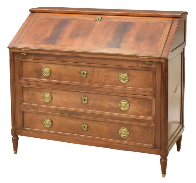FRENCH LOUIS XVI STYLE SLANT-FRONT SECRETARY DESK (1 of 5)