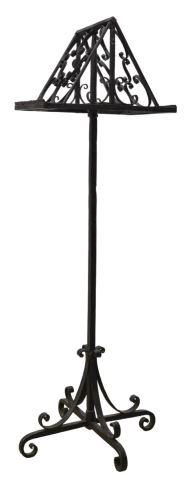 FRENCH DOUBLE-SIDED WROUGHT IRON LECTERN, 19TH C. (1 of 3)