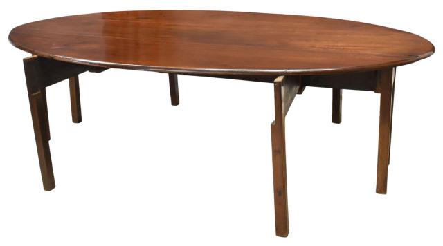 ENGLISH OR IRISH MAHOGANY DROP-LEAF WAKE TABLE (1 of 4)