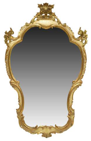 LOUIS XV STYLE PARCEL GILT & PAINTED WALL MIRROR (1 of 3)