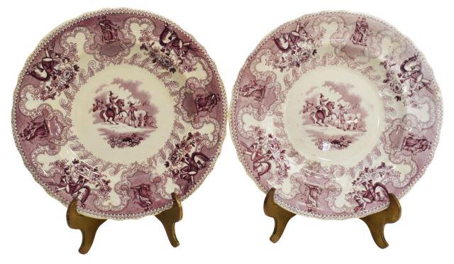 2) HISTORICAL STAFFORDSHIRE TEXIAN CAMPAIGNE PLATE (1 of 4)