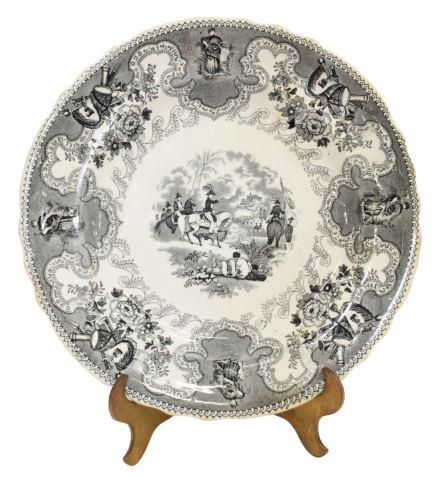 HISTORICAL STAFFORDSHIRE TEXIAN CAMPAIGNE PLATE (1 of 3)