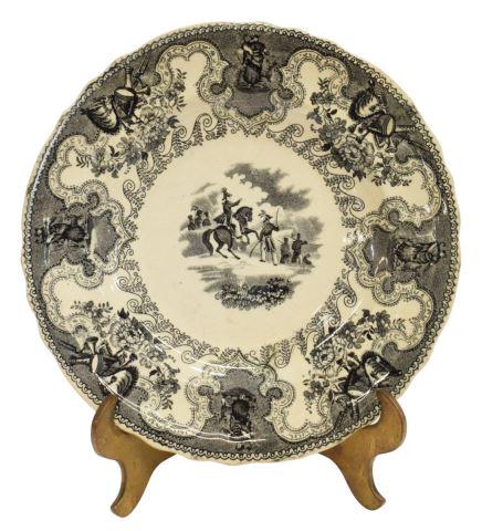 HISTORICAL STAFFORDSHIRE TEXIAN CAMPAIGNE PLATE (1 of 3)