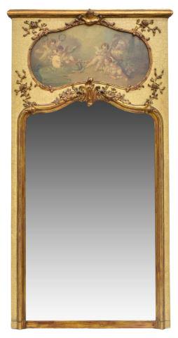 FRENCH LOUIS XVI STYLE TRUMEAU WALL MIRROR (1 of 4)