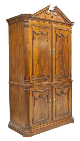 FEDERAL STYLE MAHOGANY ENTERTAINMENT CENTER (1 of 5)