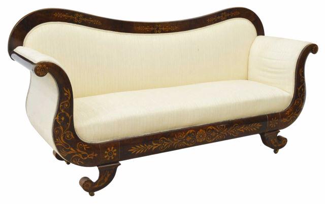 FRENCH CHARLES X MAHOGANY MARQUETRY SOFA (1 of 4)