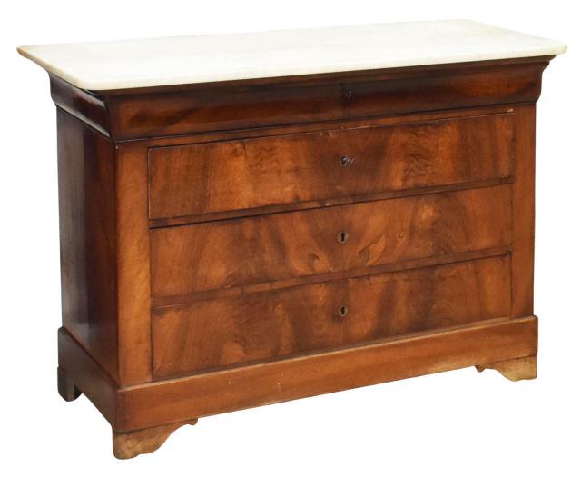 FRENCH CHARLES X MARBLE-TOP COMMODE (1 of 5)