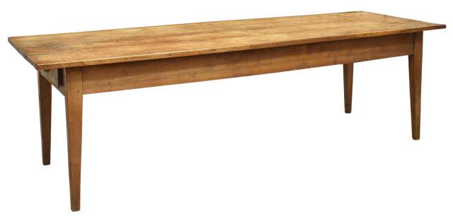 RUSTIC FRENCH MIXED WOOD FARMHOUSE TABLE, 102.25"L (1 of 4)