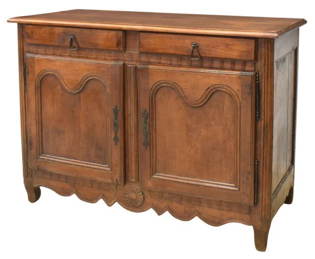 FRENCH PROVINCIAL WALNUT SIDEBOARD, 19TH C. (1 of 6)