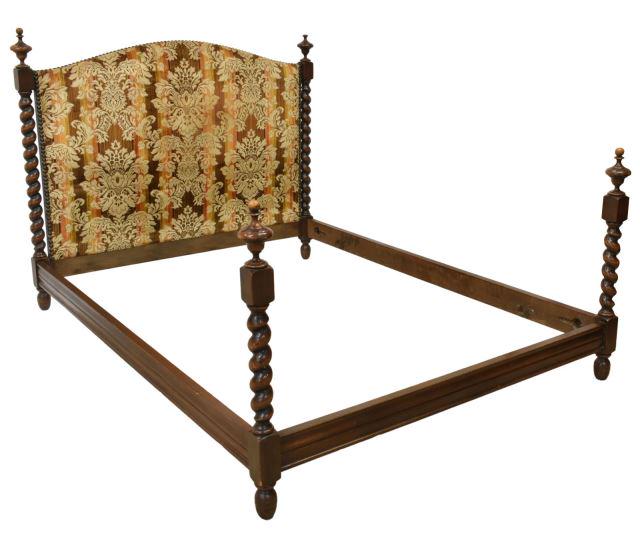 FRENCH LOUIS XIII STYLE WALNUT BED (1 of 2)
