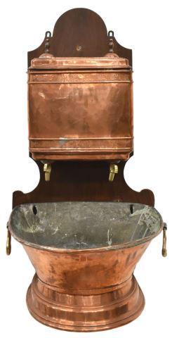 FRENCH PROVINCIAL WALL-MOUNTED COPPER LAVABO (1 of 2)
