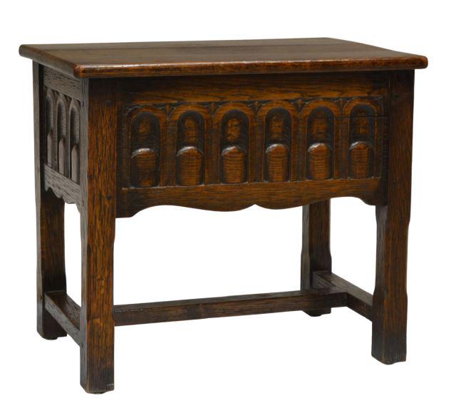 FRENCH OAK COFFER STORAGE BENCH (1 of 5)