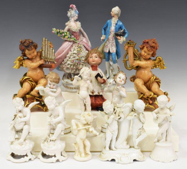 (13) CONTINENTAL PUTTI & DRESDEN LACE FIGURES (1 of 4)
