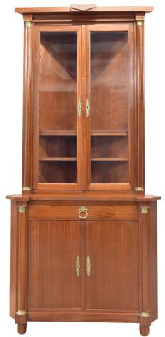 FRENCH EMPIRE STYLE MAHOGANY CORNER CABINET (1 of 3)