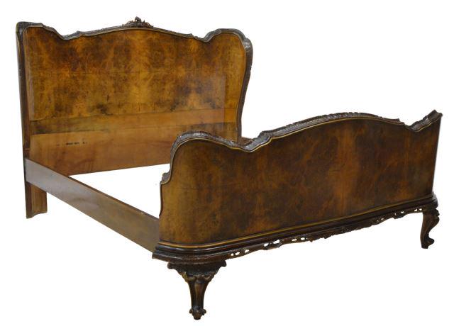 ITALIAN VENETIAN BURLWOOD BED (1 of 2)