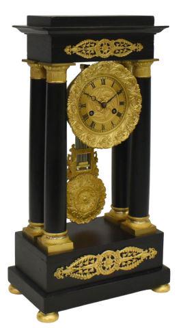FRENCH NAPOLEON III PERIOD PORTICO CLOCK (1 of 3)