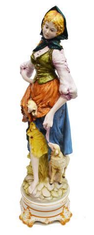 LARGE ITALIAN CAPODIMONTE D. POLO-UIATO FIGURE (1 of 6)