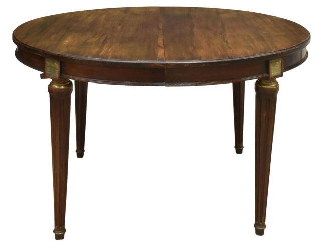 FRENCH LOUIS XVI STYLE MAHOGANY EXTENSION TABLE (1 of 4)