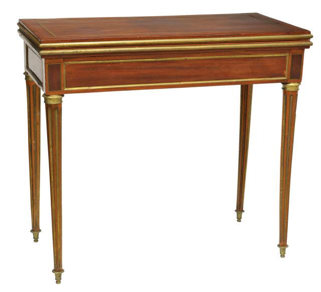FRENCH LOUIS XVI STYLE FLIP-TOP GAMES TABLE (1 of 6)