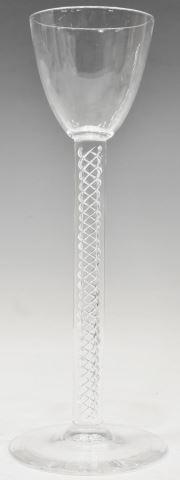 STEUBEN AIR TWIST STEM 12" TALL GOBLET (1 of 2)