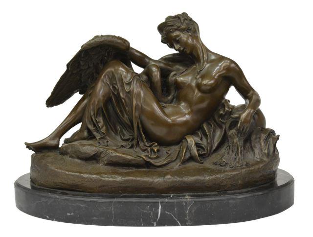 AFTER CARRIER LEDA & THE SWAN BRONZE SCULPTURE (1 of 4)