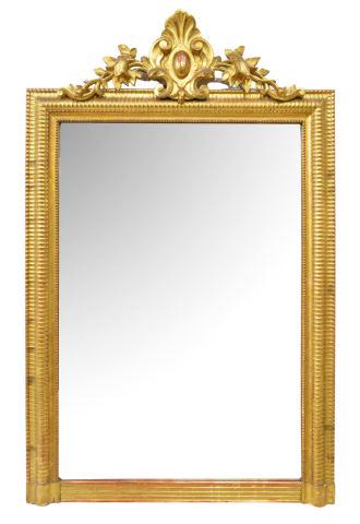 LARGE LOUIS XVI STYLE GILT MIRROR, 64" X 40.5" (1 of 3)