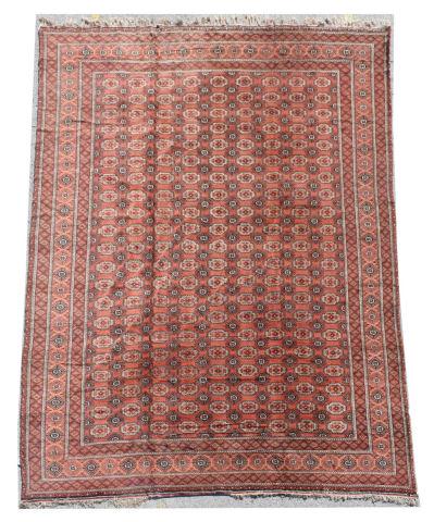 HAND-TIED AFGHAN TURKOMAN RUG, 15'6" X 11'8" (1 of 3)