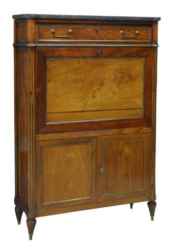 LOUIS XVI STYLE MAHOGANY SECRETAIRE ABATTANT (1 of 5)
