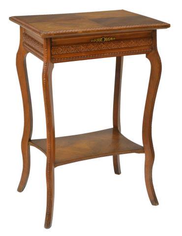 FRENCH MAHOGANY TRAVAILLEUSE SEWING TABLE (1 of 5)