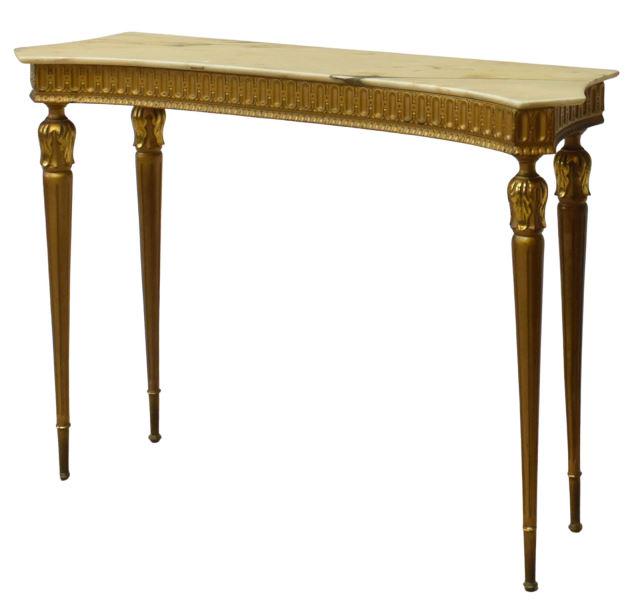 ITALIAN LOUIS XVI STYLE MARBLE-TOP CONSOLE TABLE (1 of 4)