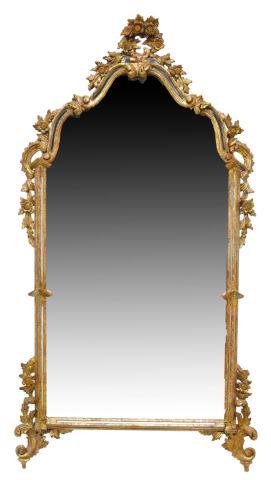ITALIAN LOUIS XV STYLE GILTWOOD WALL MIRROR (1 of 3)
