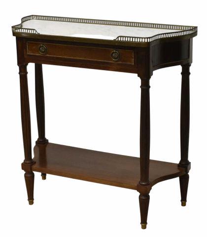 FRENCH LOUIS XVI STYLE MARBLE-TOP CONSOLE TABLE (1 of 5)