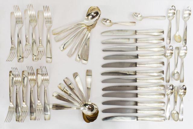 (47) FRENCH SOH SILVER PLATE FLATWARE SERVICE (1 of 5)