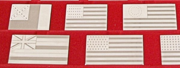 FRANKLIN MINT 1972 STERLING SILVER 104 OUNCES FLAG - 4