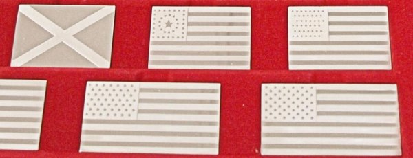 FRANKLIN MINT 1972 STERLING SILVER 104 OUNCES FLAG - 5