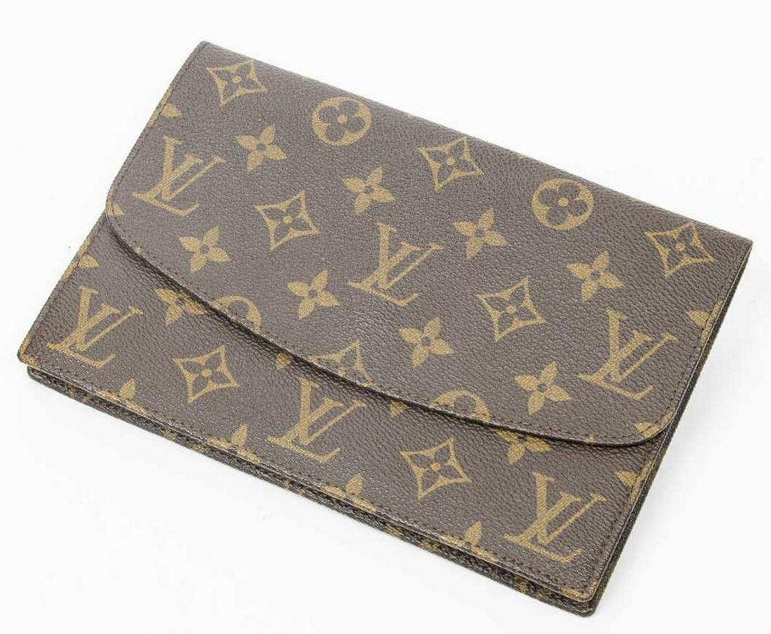 LOUIS VUITTON ENVELOPE MONOGRAM CANVAS WALLET (1 of 3)