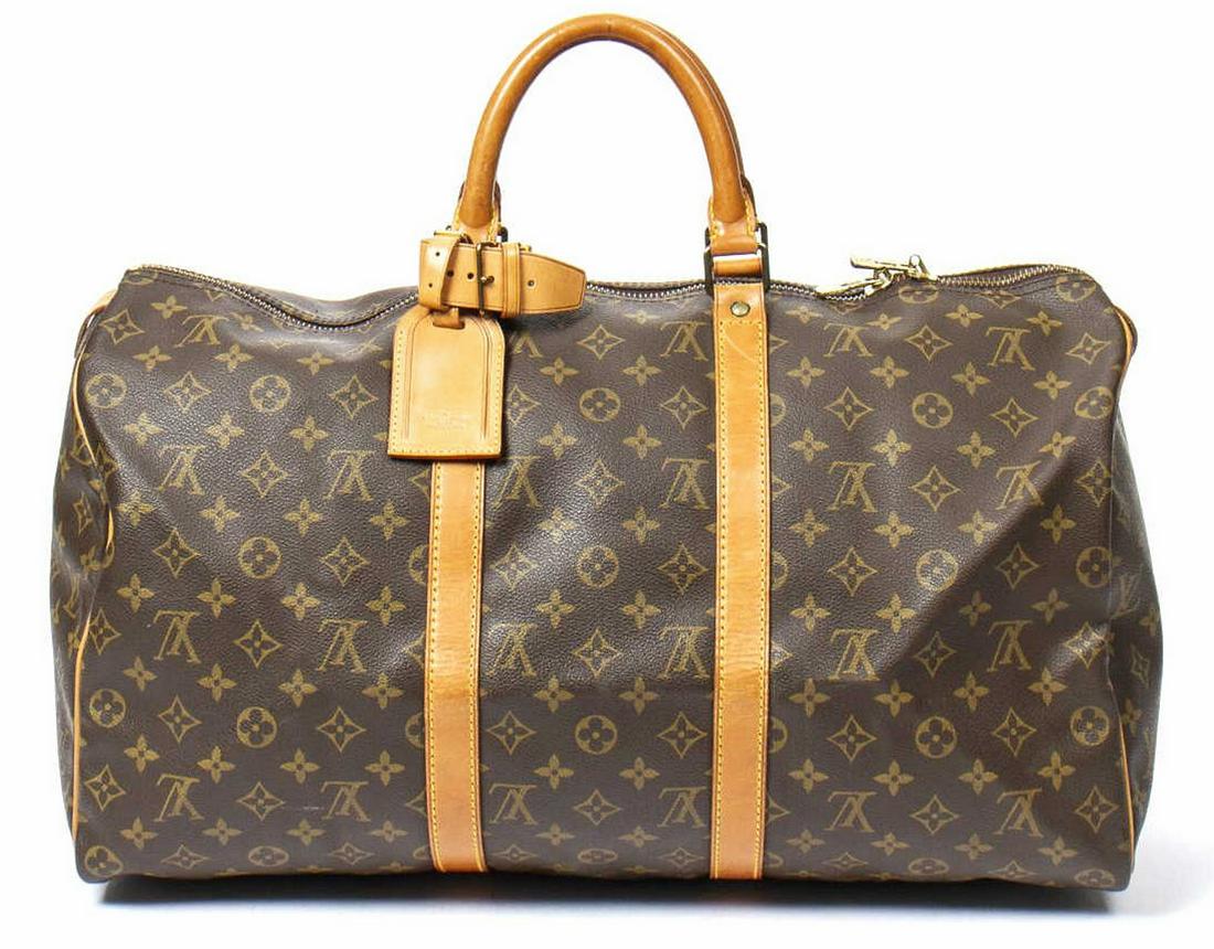 LOUIS VUITTON 'KEEPALL 50' MONOGRAM DUFFLE BAG (1 of 7)